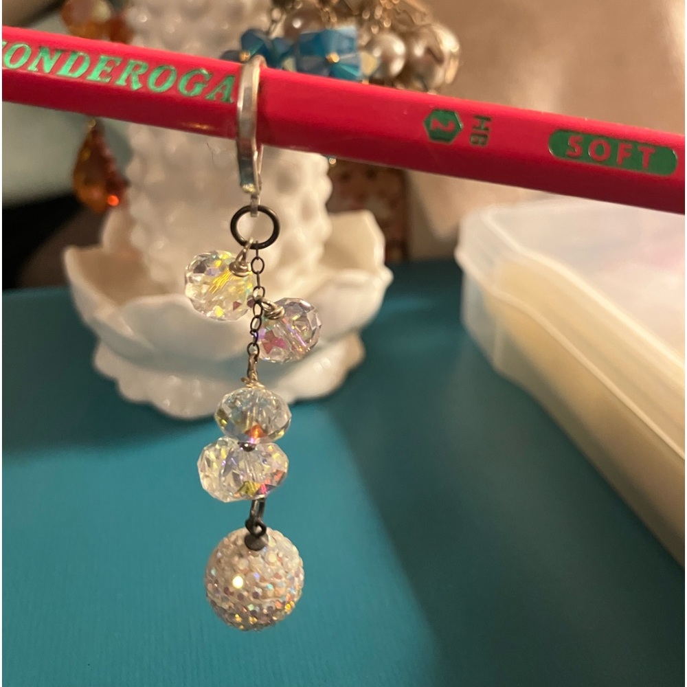 Elegant Swarovski Crystal Drop Earrings - Picture 5 of 15